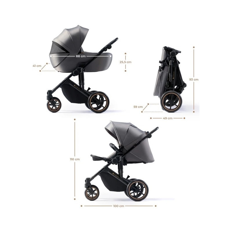 Універсальна коляска 2 в 1 Prime 2 Kinderkraft KSPRIM02GRY2000 Shadow Grey