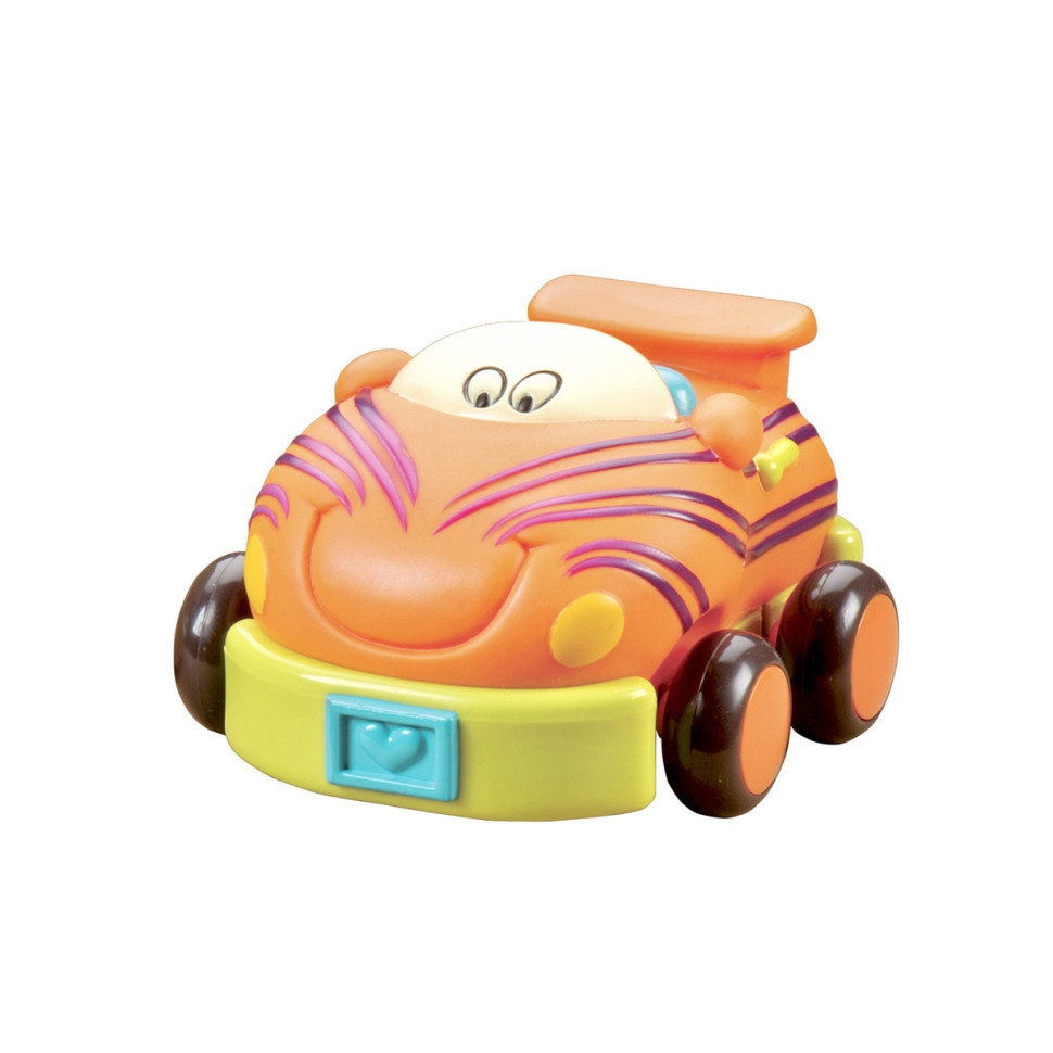 Игровой набор Забавный Автопарк Battat BX1995Z 4 резиновые машинки-погремушки