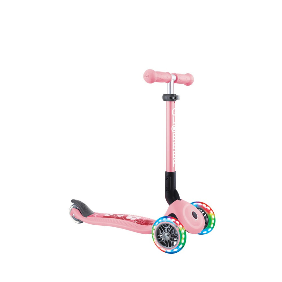 Самокат серії JUNIOR FOLDABLE FANTASY LIGHTS GLOBBER 433-210 рожевий, до 50 кг 3 колеса