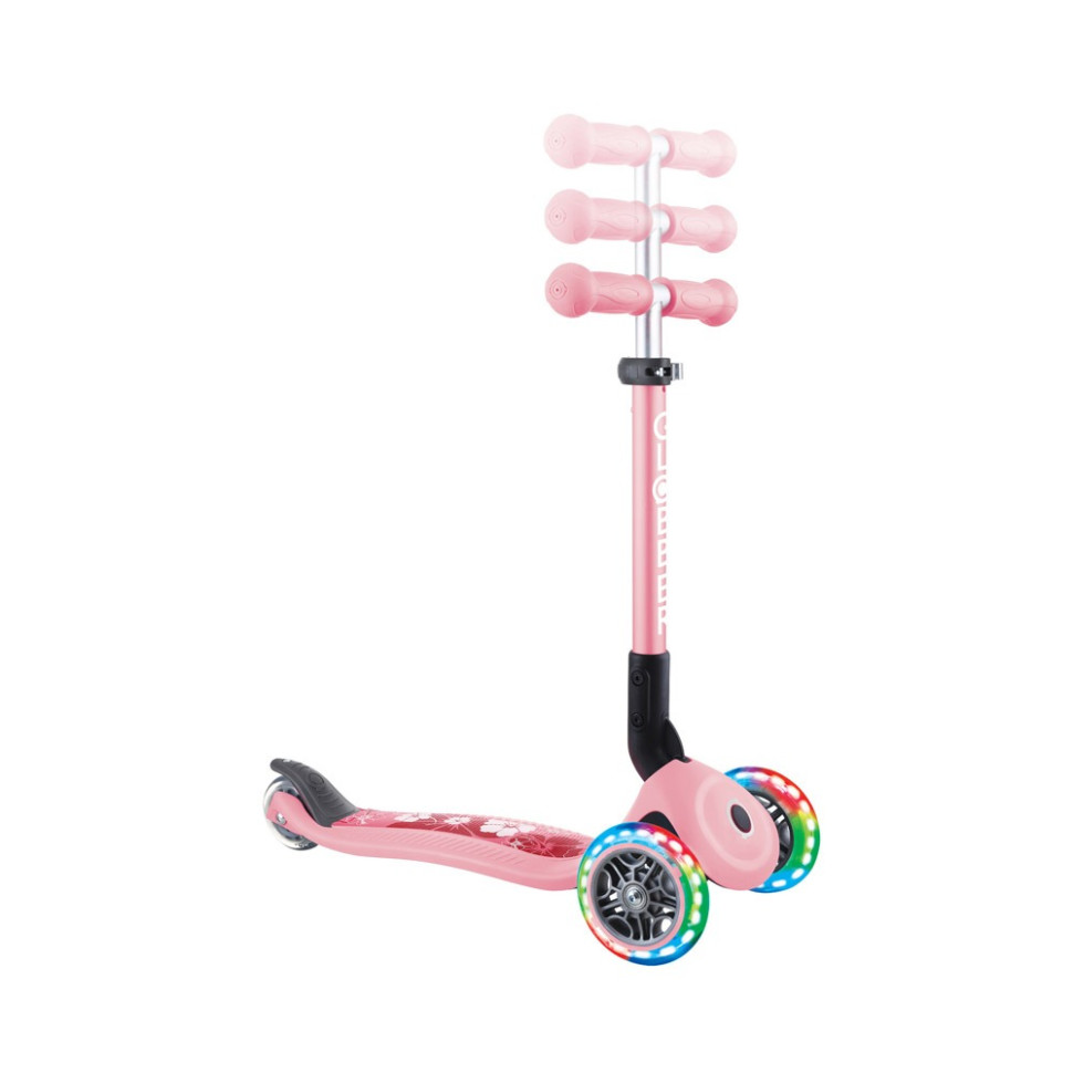 Самокат серії JUNIOR FOLDABLE FANTASY LIGHTS GLOBBER 433-210 рожевий, до 50 кг 3 колеса