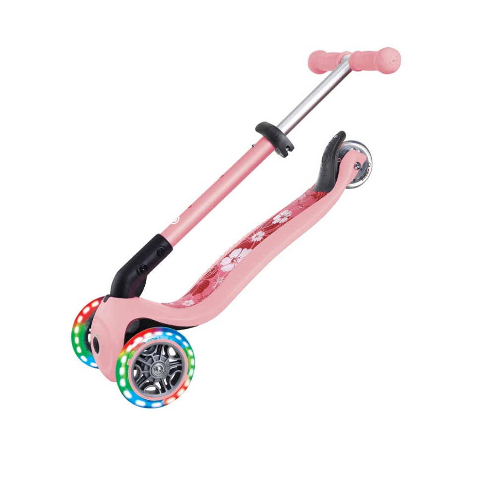 Самокат серії JUNIOR FOLDABLE FANTASY LIGHTS GLOBBER 433-210 рожевий, до 50 кг 3 колеса
