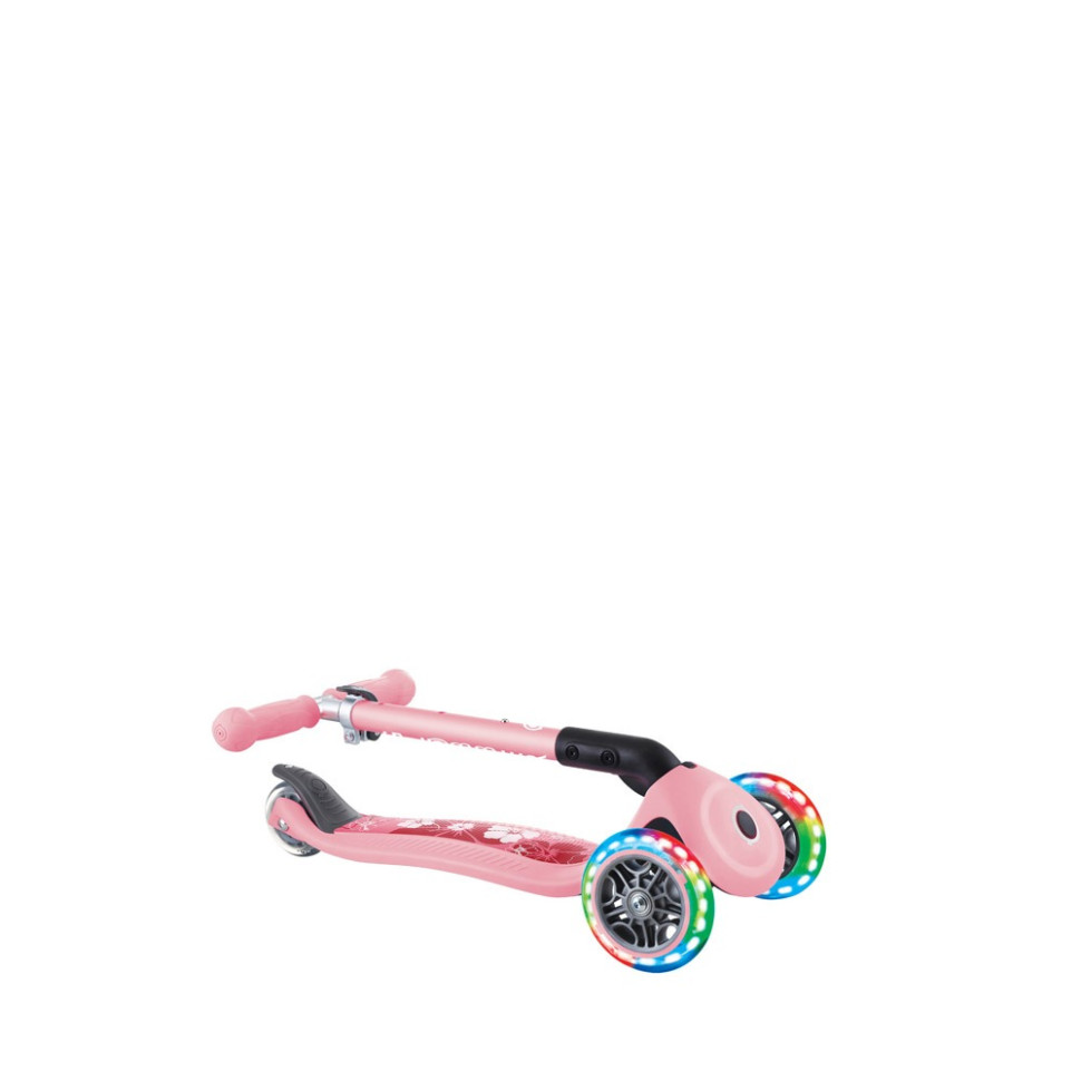 Самокат серії JUNIOR FOLDABLE FANTASY LIGHTS GLOBBER 433-210 рожевий, до 50 кг 3 колеса
