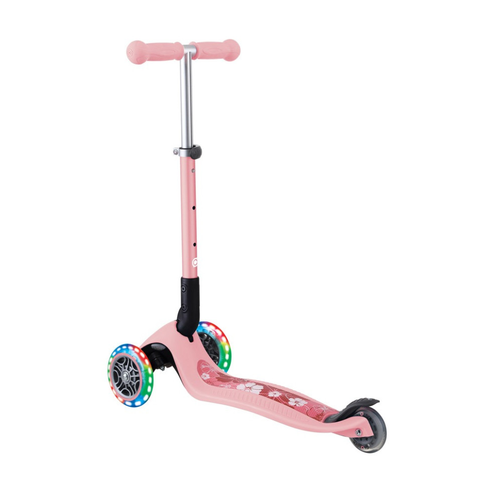 Самокат серії JUNIOR FOLDABLE FANTASY LIGHTS GLOBBER 433-210 рожевий, до 50 кг 3 колеса