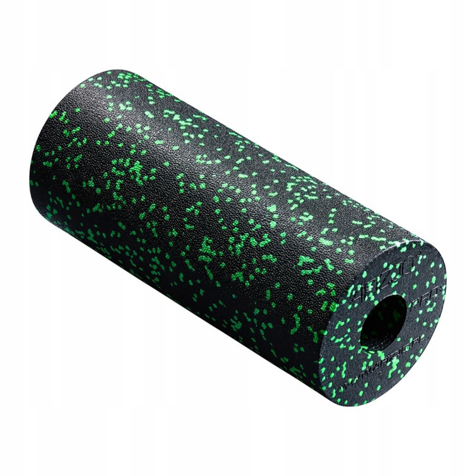 Массажный ролик EPP PRO+ 4FIZJO 4FJ1424, 33 x 14 см, гладкий, Black/Green