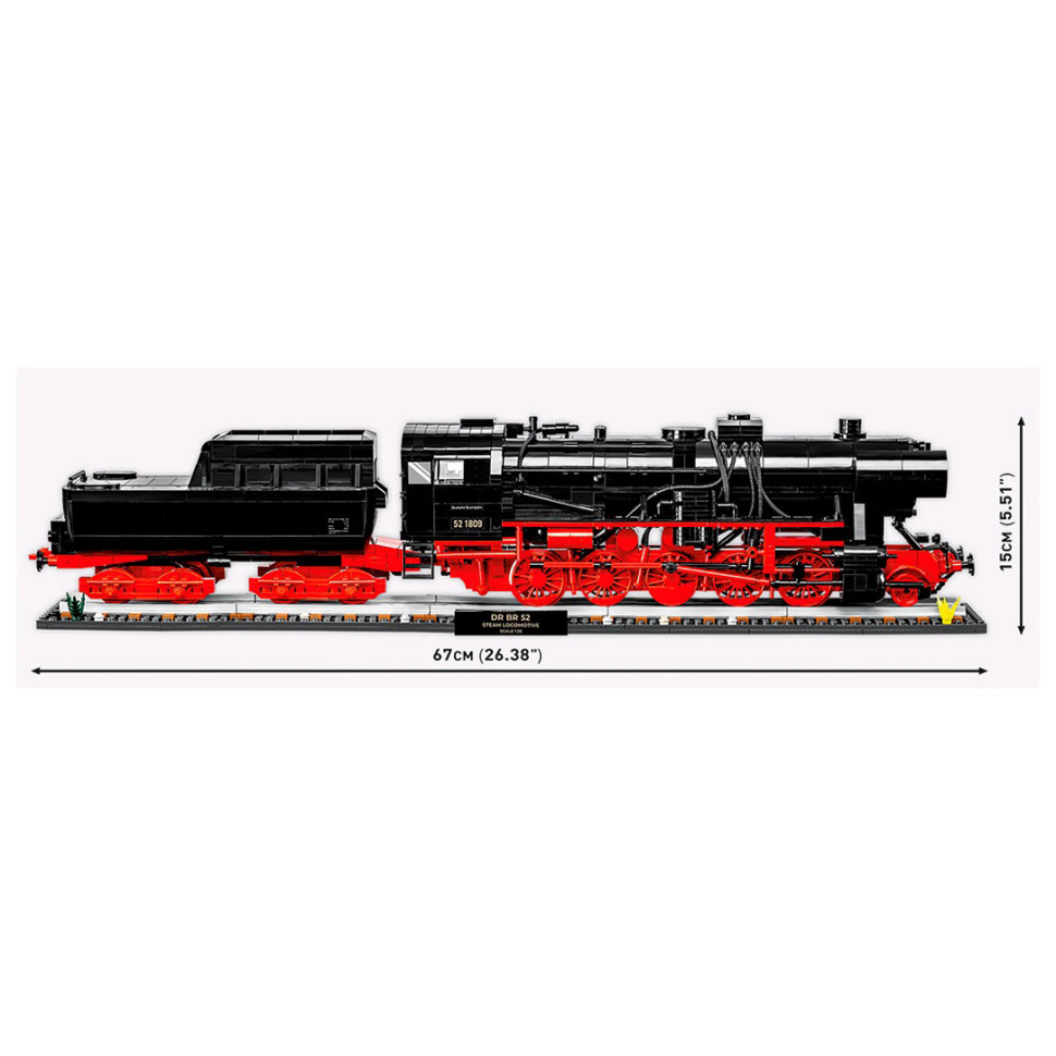 Конструктор Локомотив DR BR Class 52 COBI COBI-6280 Ексклюзивний набір 2623 деталей 1:35