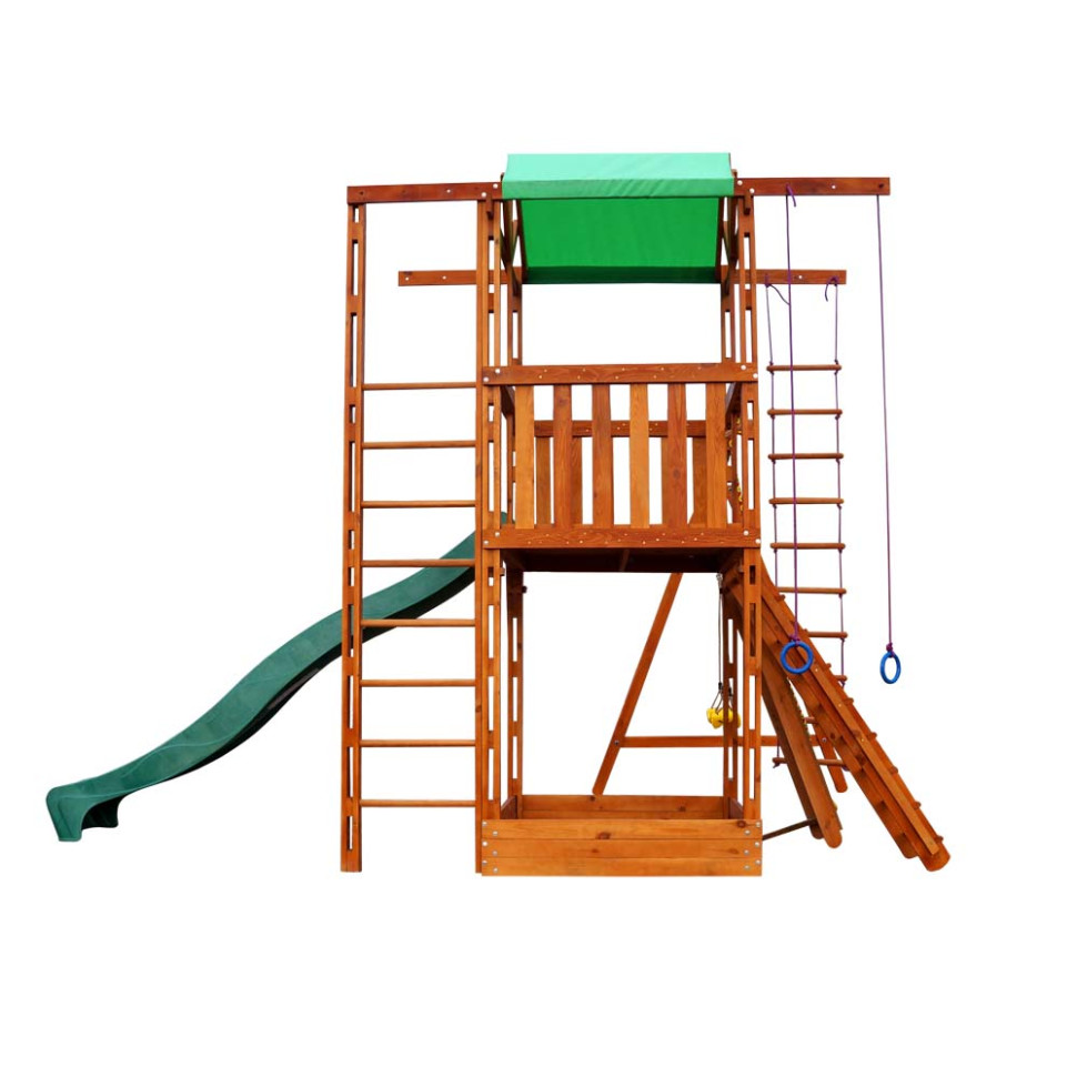Ігровий комплекс для дачі SportBaby Babyland-6 з пісочницею та гіркою