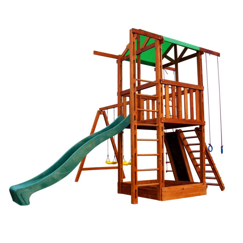 Ігровий комплекс для дачі SportBaby Babyland-6 з пісочницею та гіркою