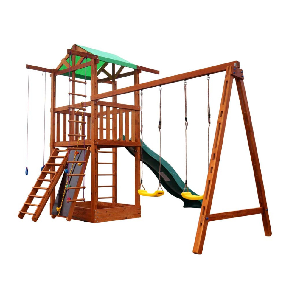 Ігровий комплекс для дачі SportBaby Babyland-6 з пісочницею та гіркою