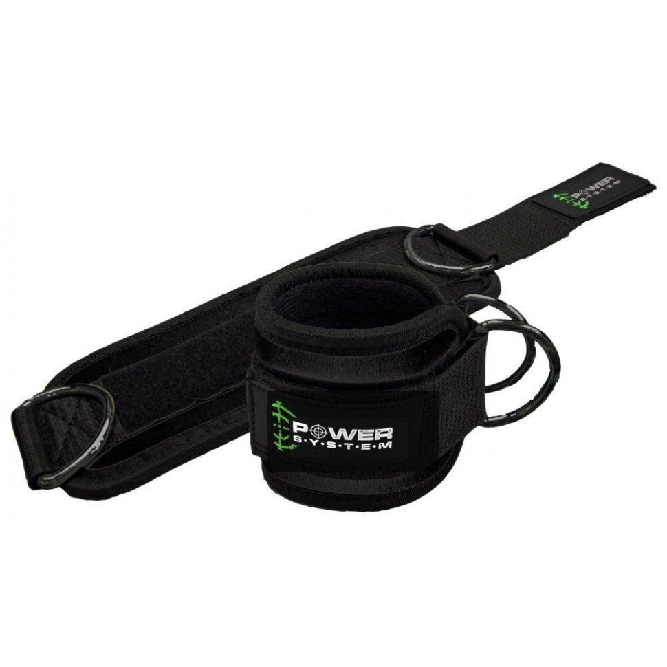 Манжеты на щиколотку Ankle Strap Gym Guy Power System PS-3460_Green, Black