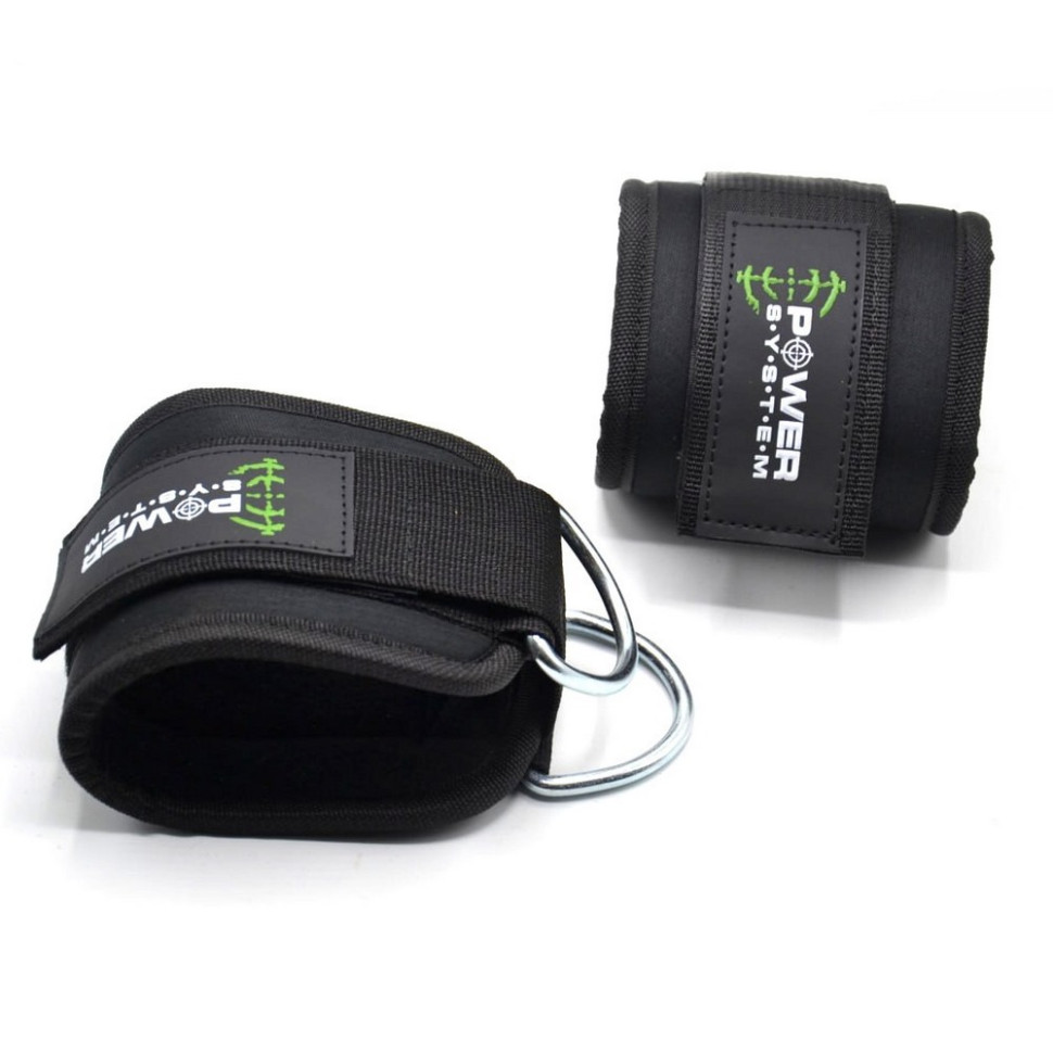 Манжеты на щиколотку Ankle Strap Gym Guy Power System PS-3460_Green, Black