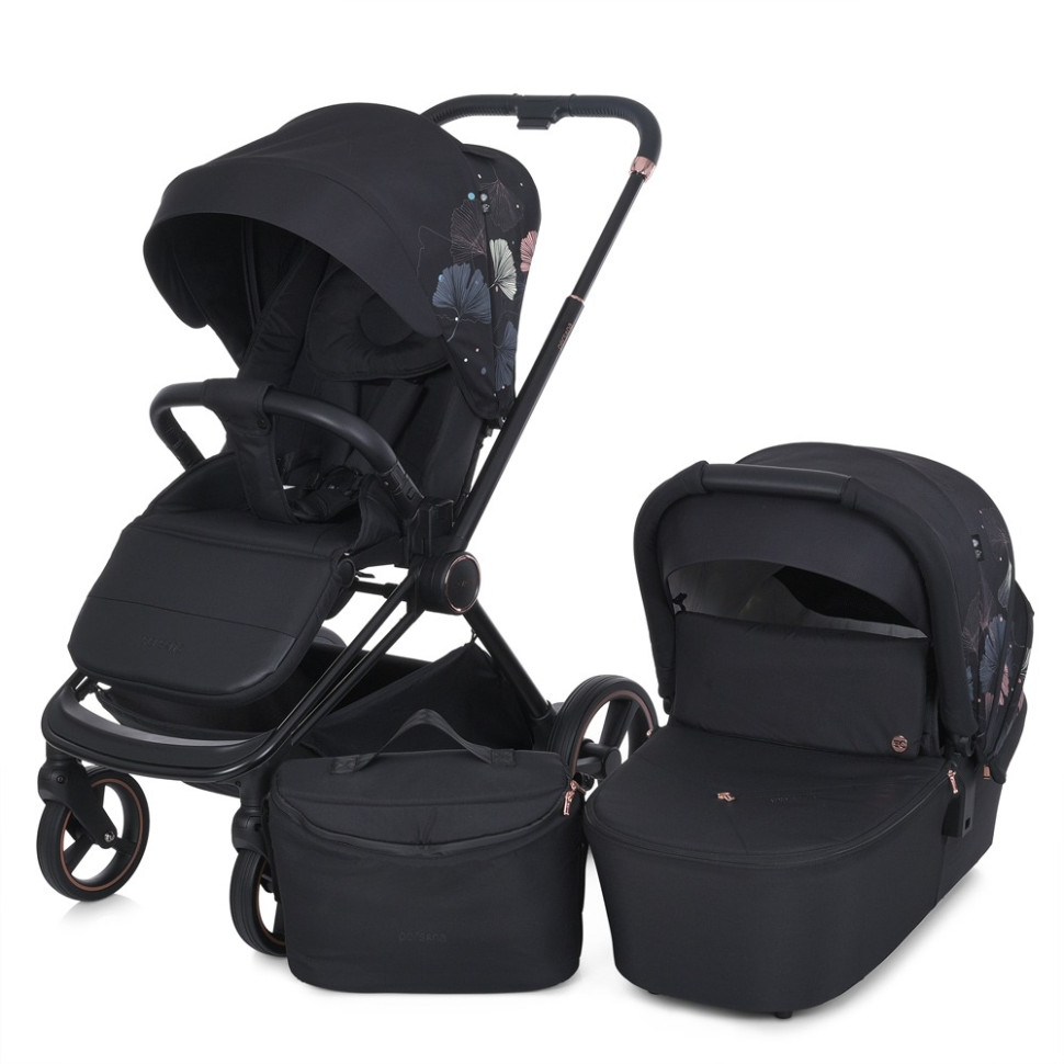Коляска детская универсальная 2 в 1 PERSONA El Camino ME 1091-B Black Art