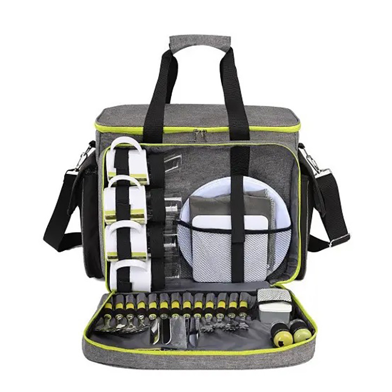 Набір для пікніка TE-430 Picnic Time Eco 6215028111528BGREY, сірий з чорним