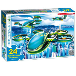 Детская игра-пазл "Воздушное такси" Энергия Плюс 188397, 24 элемента Детская игра-пазл "Воздушное такси" Энергия Плюс 188397, 24 элемента
