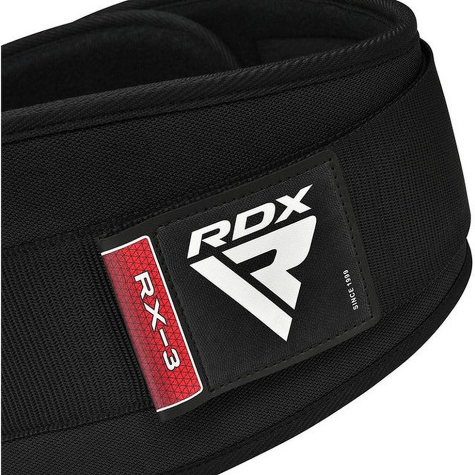 Пояс для важкої атлетики RX3 EVA Curve RDX Inc Limited WBE-RX3B-XL, неопреновий, Black, XL