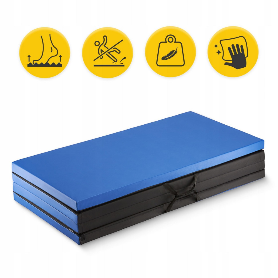 Мат гимнастический складной XL 4FIZJO P-5907739319715 Blue 240 x 120 x 5 см