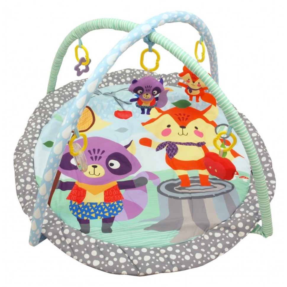 Килимок розвиваючий Єнот та лисичка Baby Mix TK/Q3436РР 34229 з брязкальцями