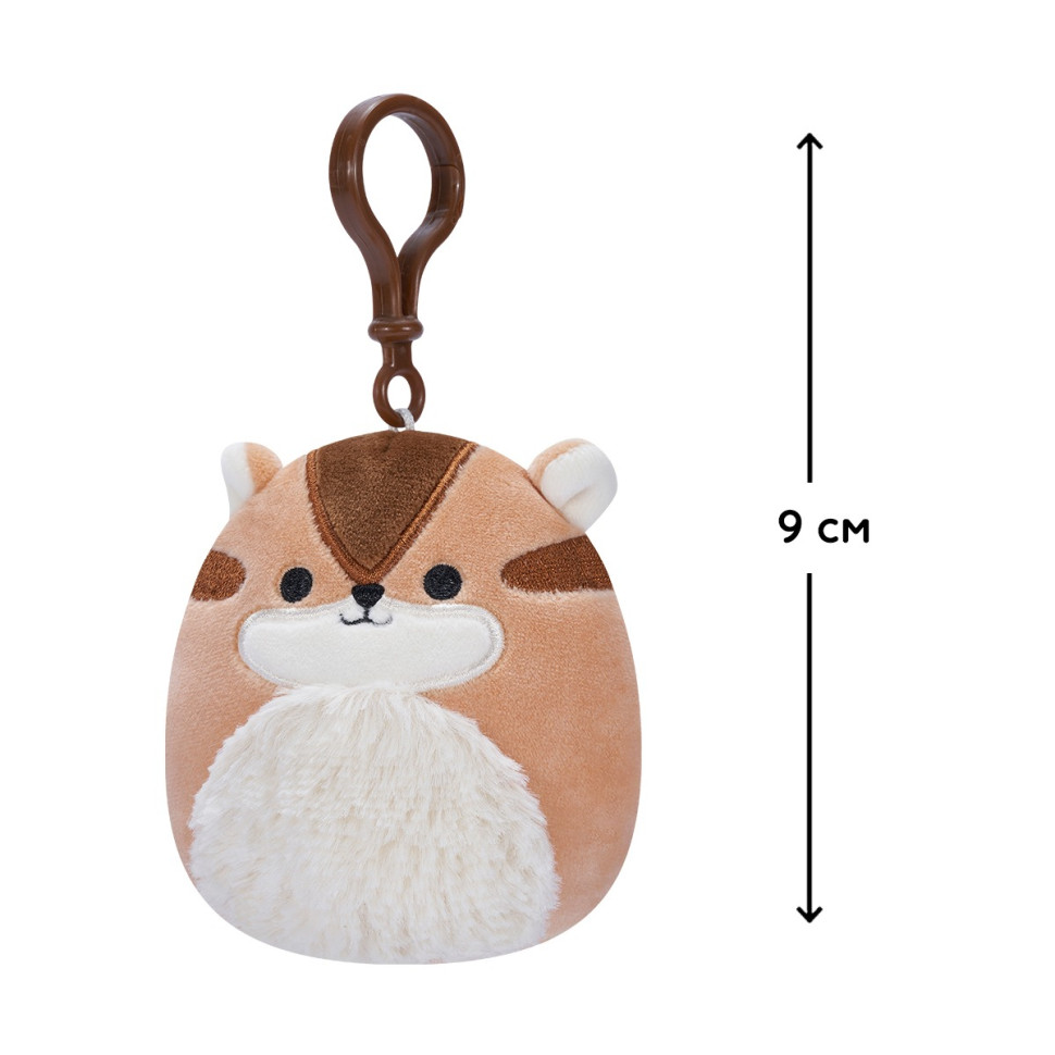 М'яка іграшка на кліпсі БУРУНДУК МЕЛЬЗІ SQUISHMALLOWS SQCP00148, 9 см