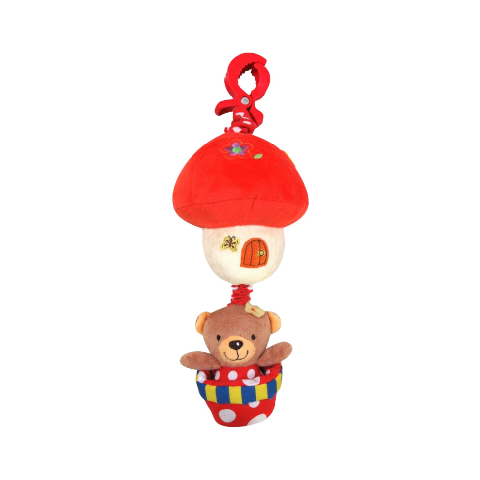 Плюшевая подвеска Мишка на шаре Baby Mix P/1116-2981 музыкальная