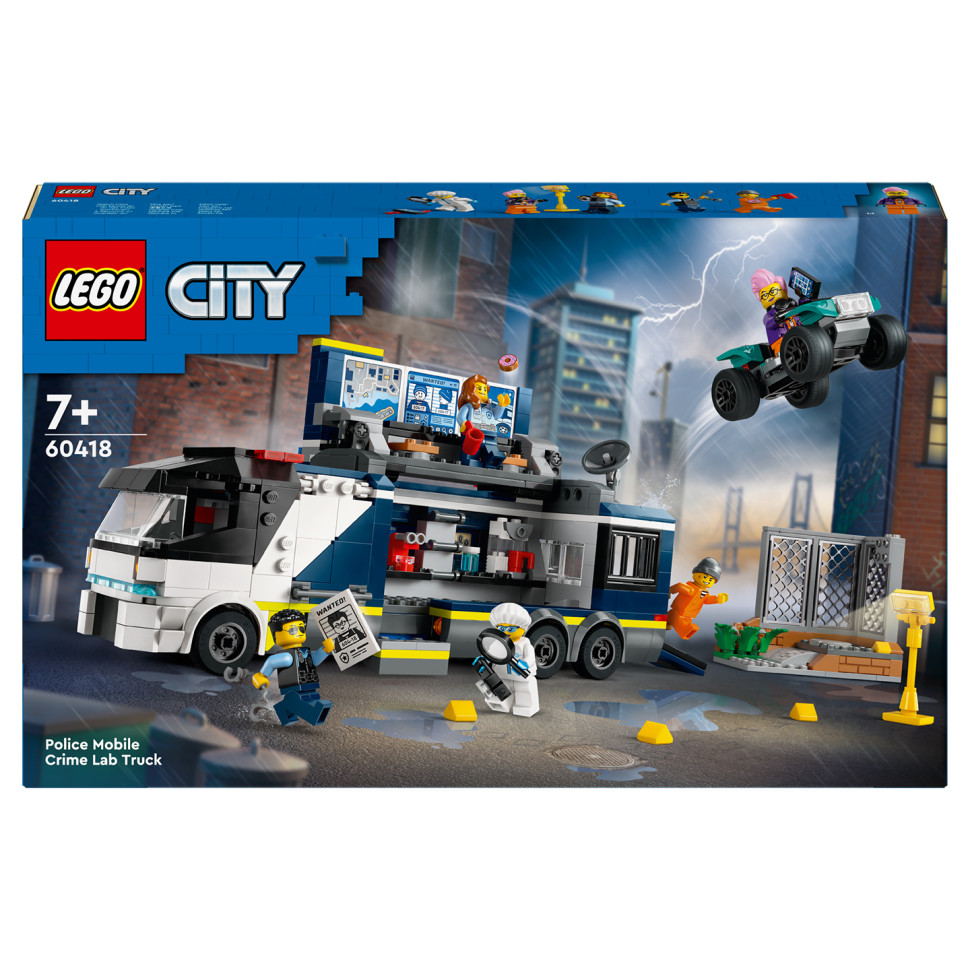 Конструктор Передвижная полицейская криминалистическая лаборатория LEGO 60418, 674 детали