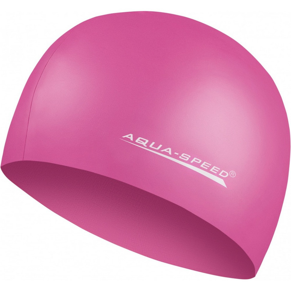 Шапка для плавання MEGA Aqua Speed 100-27 темно-рожевий, OSFM