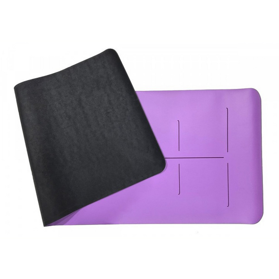 Килимок для йоги професійний Pro EasyFit EF-1925-V, каучук 5 мм, Фіолетовий 