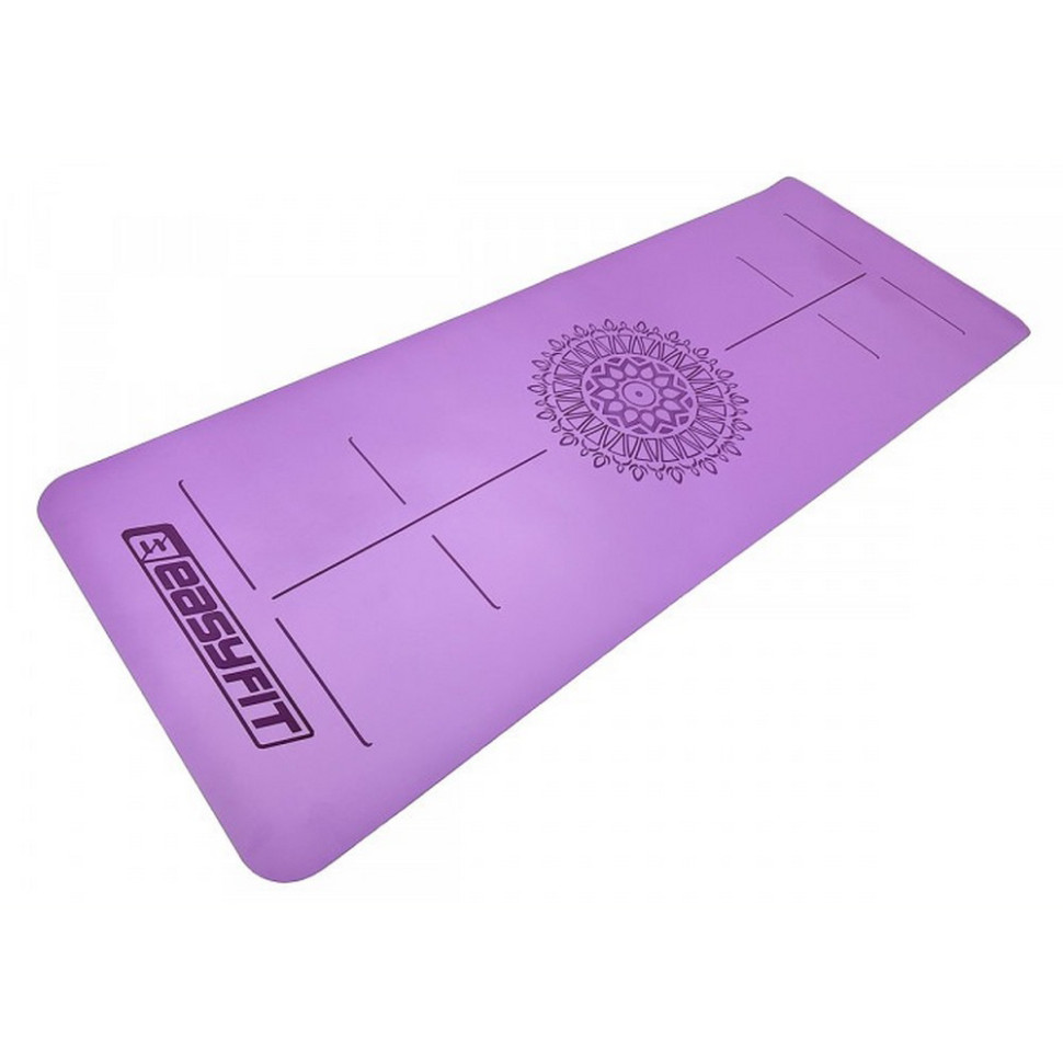 Килимок для йоги професійний Pro EasyFit EF-1925-V, каучук 5 мм, Фіолетовий 