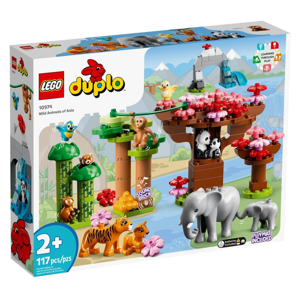 Конструктор LEGO DUPLO Town Дикие животные Азии 10974