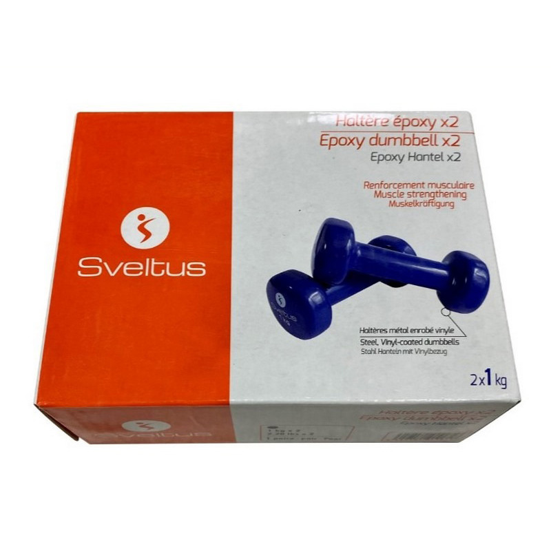 Гантели для фитнеса виниловые Sveltus SLTS-1181, 2 шт 1 кг