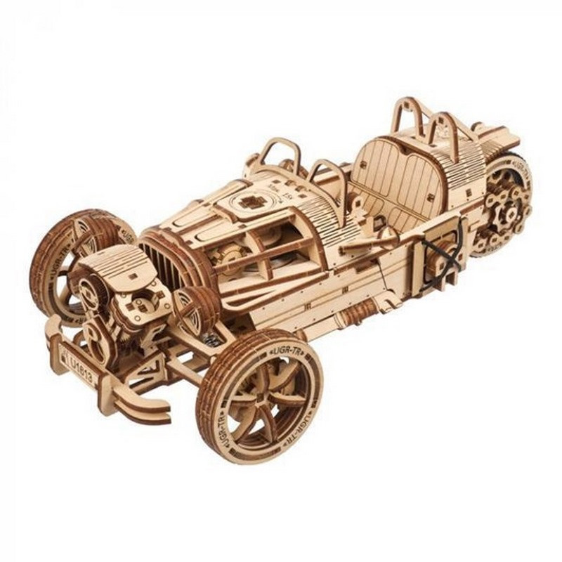 Дерев'яний механічний 3D конструктор Трицикл UGR-S Ugears 70216 457 деталей