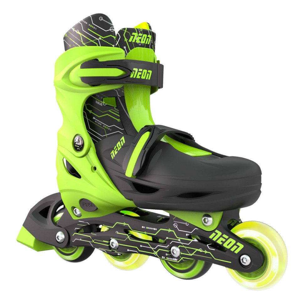 Роликовые коньки Neon Combo Skates Салатовый (Размер 30-33) NT09G4