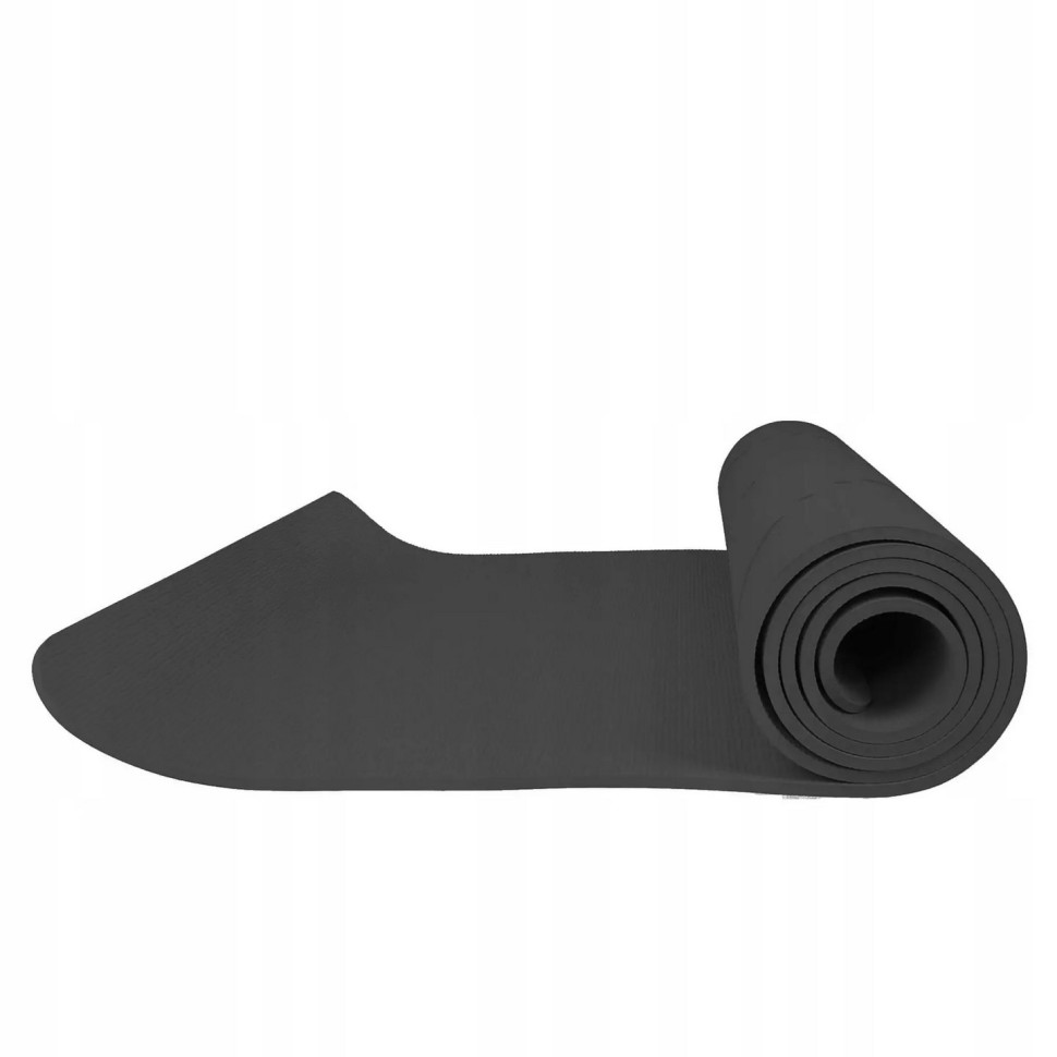 Коврик (мат) для йоги и фитнеса Springos YG0016 Black, TPE 6 мм