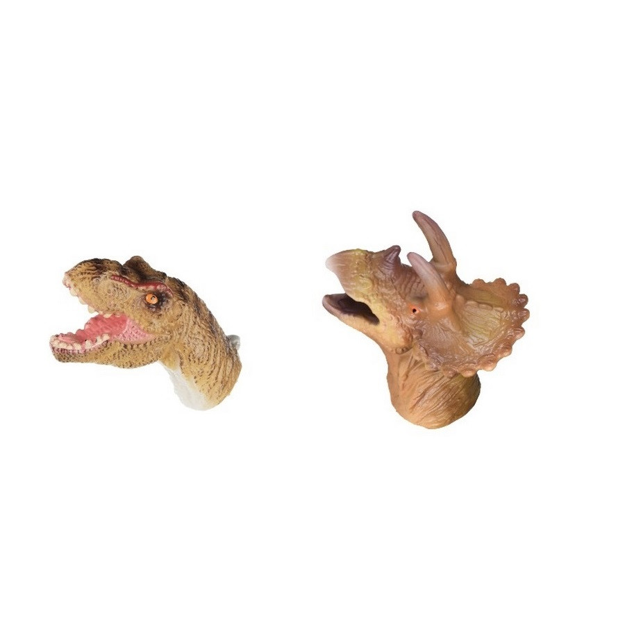 Игровой набор Same Toy Пальчиковый театр 2 ед, Тиранозавр и Трицератопс X236UT-2