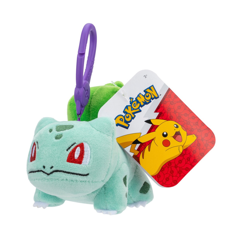 Дитяча м'яка іграшка на кліпсі Бульбазавр W11 Pokemon PKW3921, 9,6 см