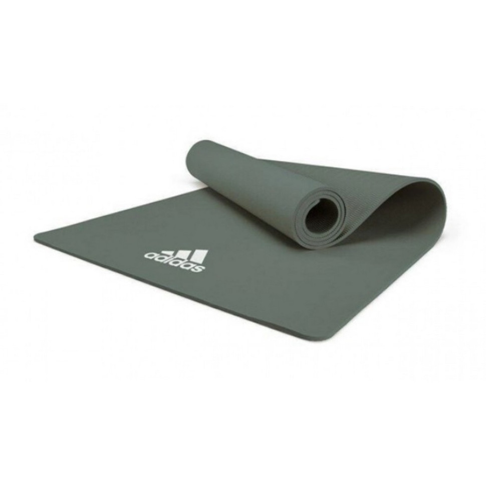 Коврик для йоги Yoga Mat Adidas ADYG-10100RG, темно-зеленый 176 х 61 х 0,8 см