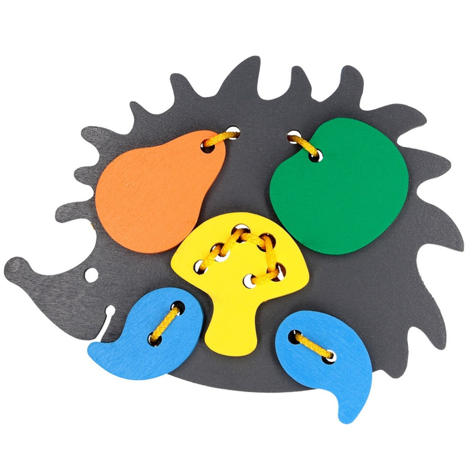 Детская деревянная шнуровка 