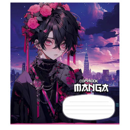 Тетрадь ученическая "MANGA" Школярик 018-3323K-5 в клетку, 18 листов
