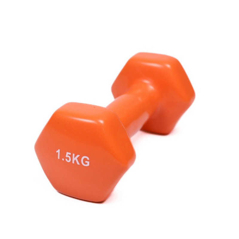 Гантель с виниловым покрытием Generation Fitness 10172FS 1,5 кг, оранжевый