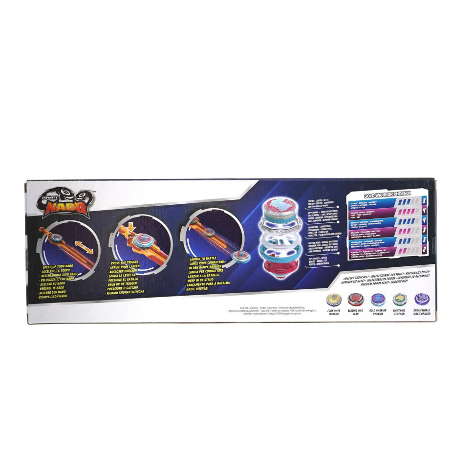 Дзиґа Infinity Nado EU654123 VI серія Standard Pack Gold Warrior Phoenix Золотий Воїн Фенікс
