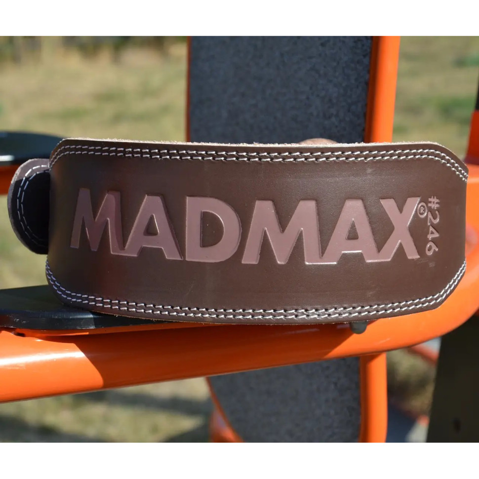 Пояс для тяжелой атлетики Full leather MadMax MFB-246_XXL кожаный Chocolate brown XXL