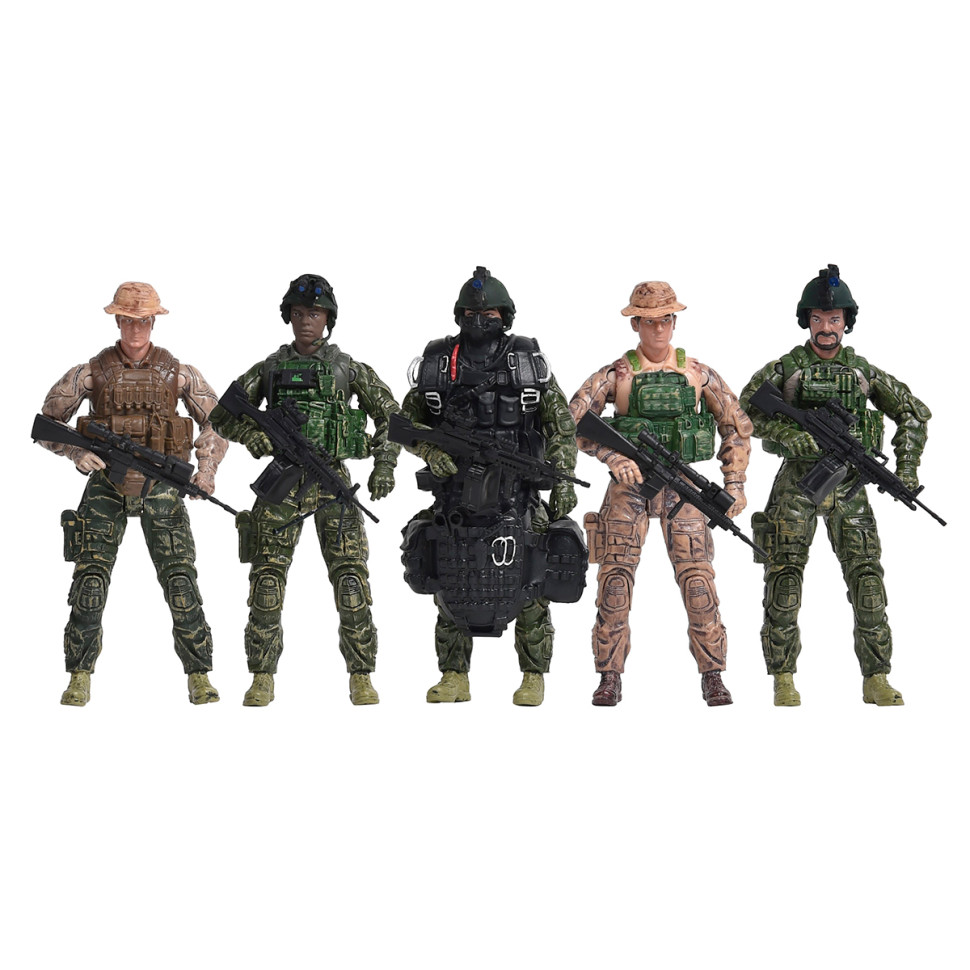Игровой набор фигурок солдат Морские котики ELITE FORCE 101837, 5 фигурок