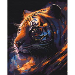 Картина за номерами "Тигр Зодіак" Brushme BS53691, 40х50 см