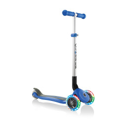 Самокат серии PRIMO FOLDABLE FANTASY LIGHTS GLOBBER 432-100 синий, до 50 кг 3 колеса
