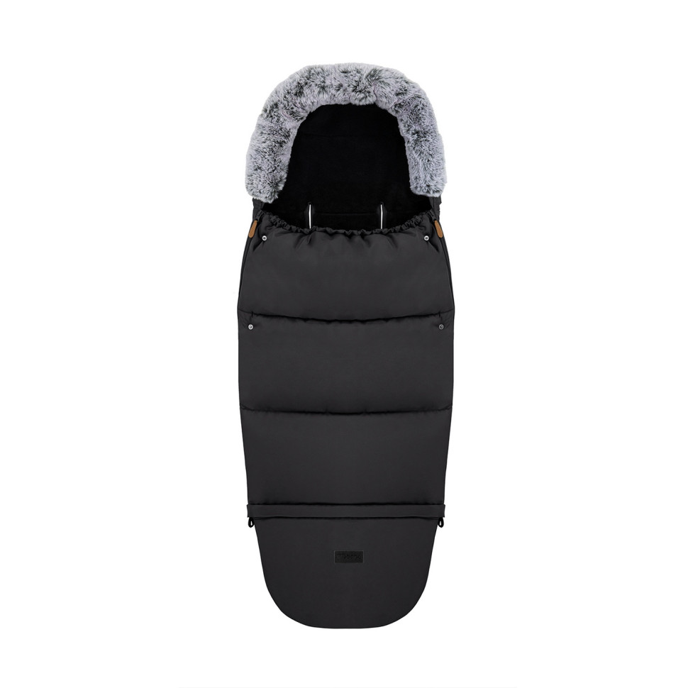 Зимовий конверт у коляску Sleeping bag 2 в 1 MoMi AKCE00050 black, з сумкою