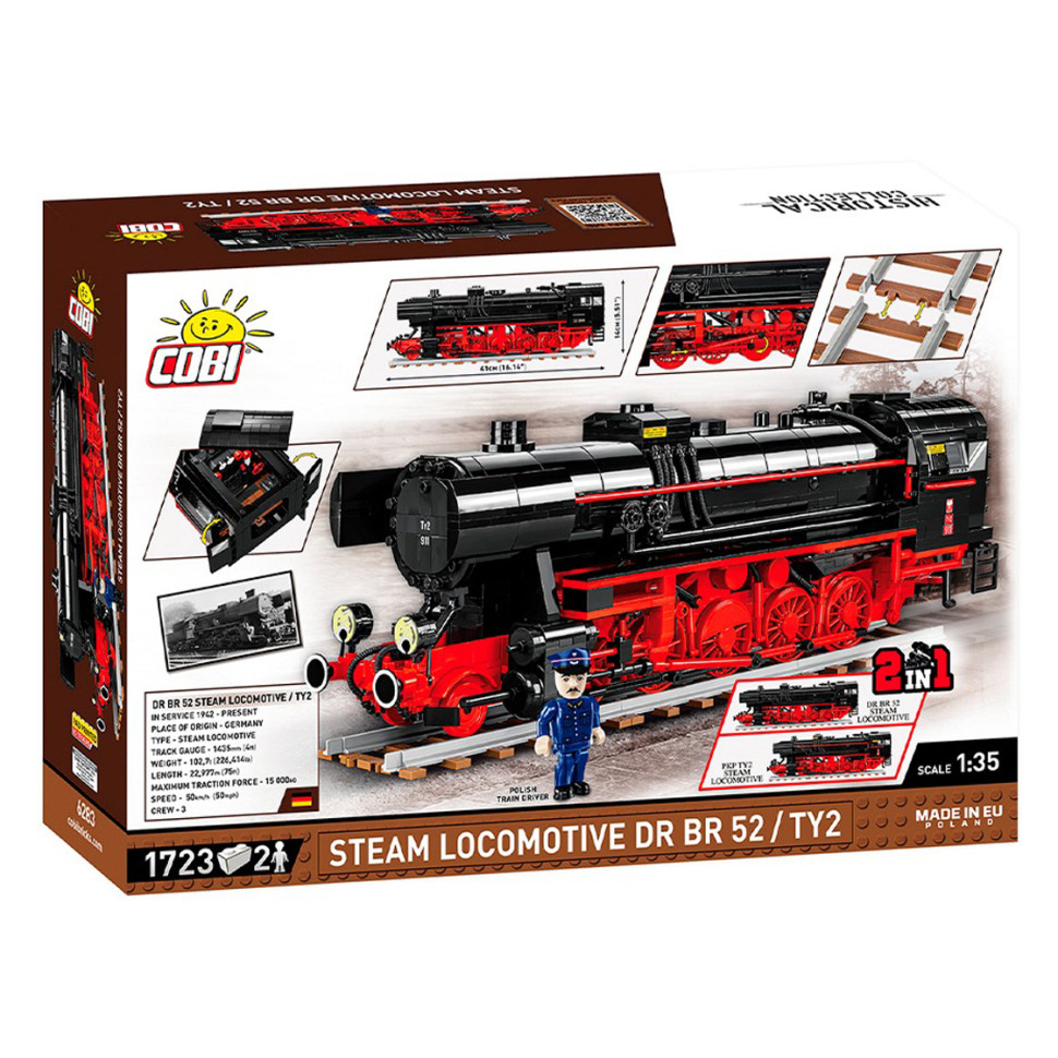 Конструктор Локомотив DR BR Class 52 COBI COBI-6283, 1723 детали 1:35