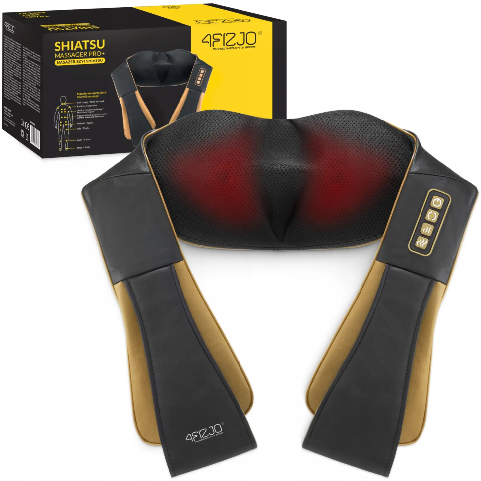 Накидка-масажер для шиї Shiatsu Pro+ 4FIZJO P-5907739312358 чорний