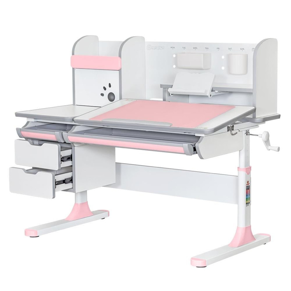 Детская парта Hamilton Multicolor PN Mealux BD-680 W/G MC+PN с полкой