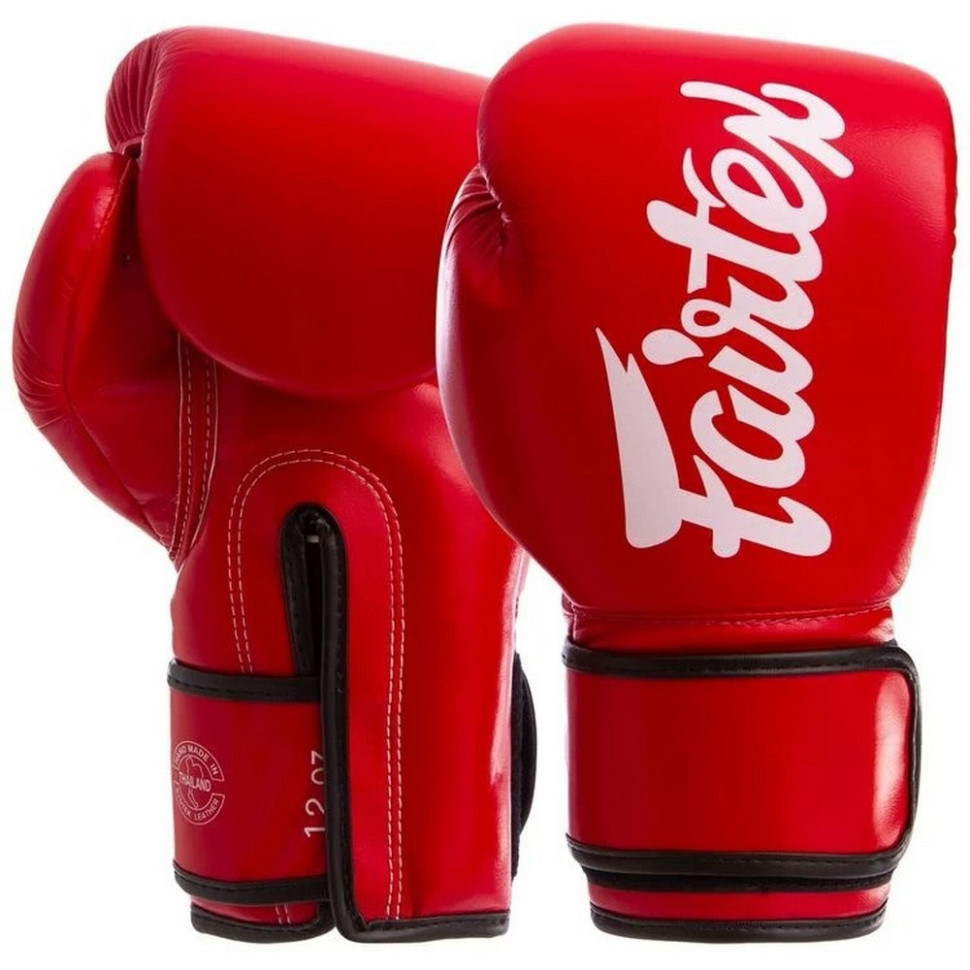 Боксерские перчатки BGV14 Fairtex BGV14_12oz_Red 12 унций (бинты в комплекте)
