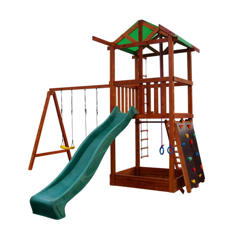Игровой комплекс для детей SportBaby Babyland-4 с горкой скалолазкой
