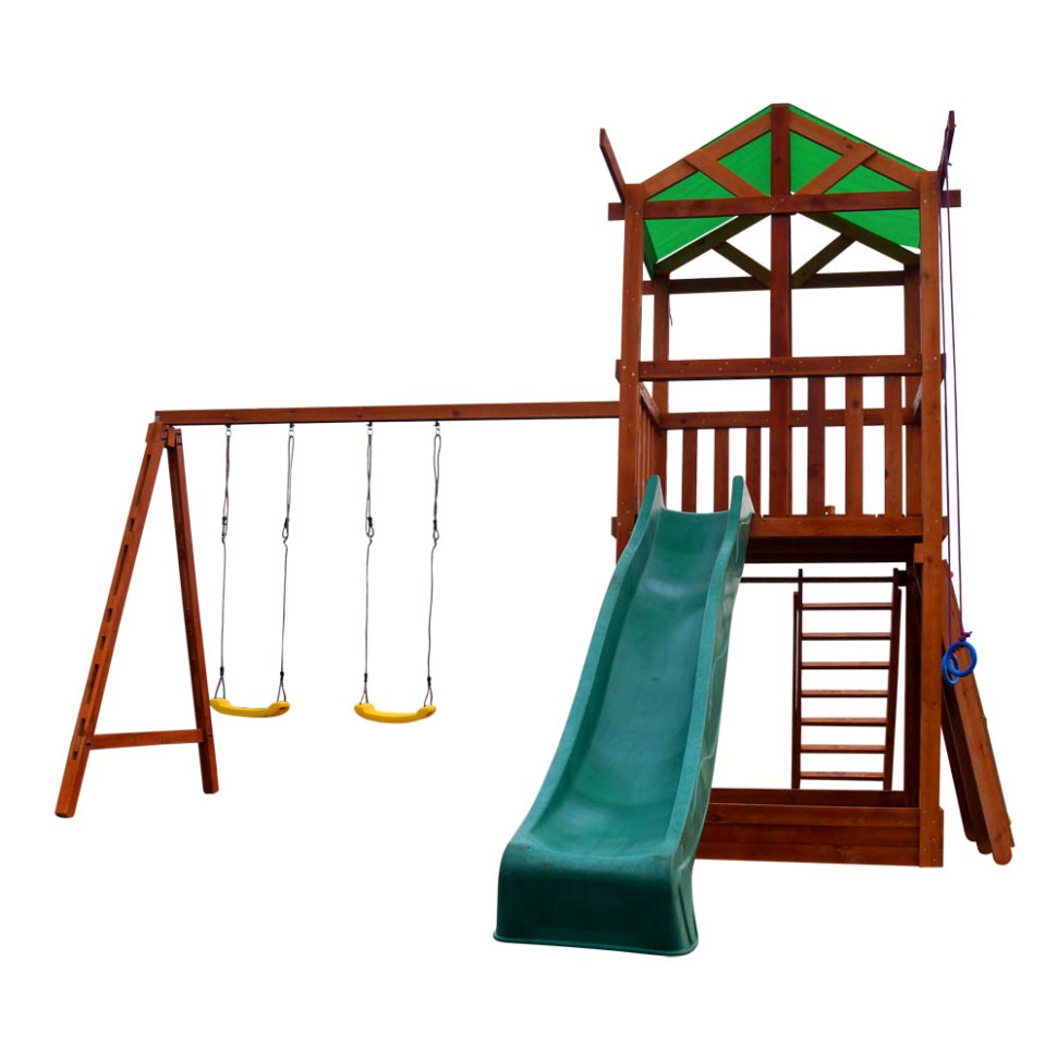 Игровой комплекс для детей SportBaby Babyland-4 с горкой скалолазкой