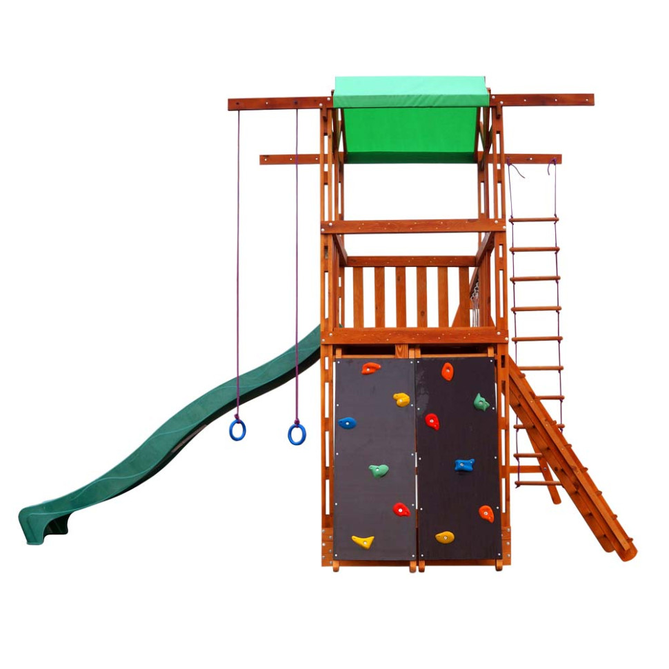 Игровой комплекс для детей SportBaby Babyland-4 с горкой скалолазкой